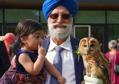 Grandpa, baby and Fletcher